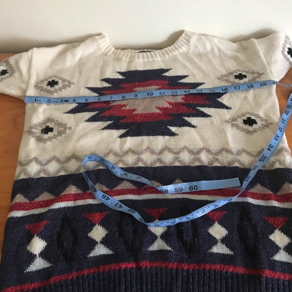 American eagle outfitters sweater abstract multicolor wool blend size M - Picture 7 of 13
